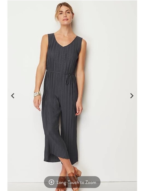 J. Jill Pants - J. Jill NWT sz L Women’s PureJill Elements Pleated Knit Jumpsuit in Charcoal